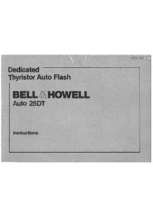 Bell and Howell Auto 28 DT manual. Camera Instructions.